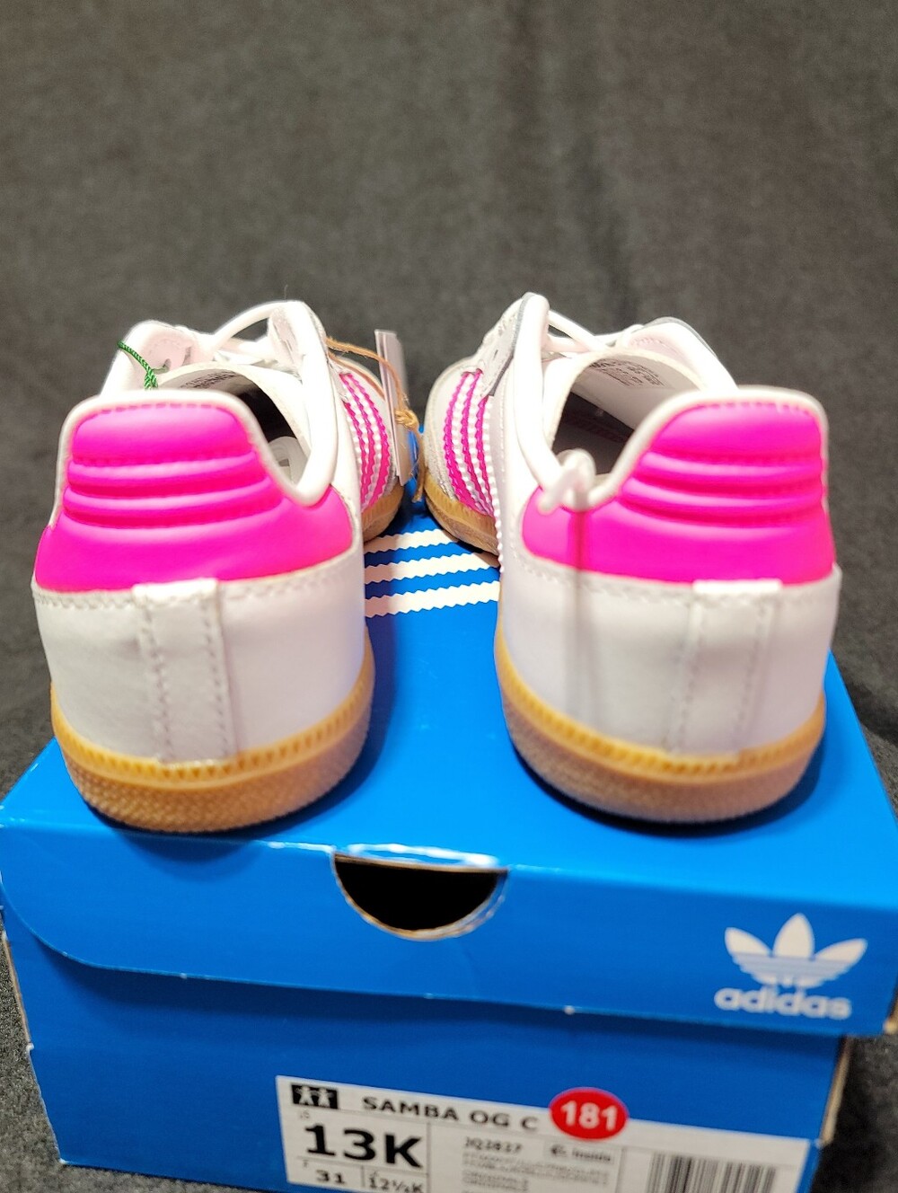 adidas Originals Samba OG "White/Lucid Pink/Gum" - Picture 3 of 6